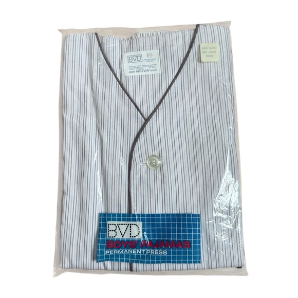 Fruit of the Loom Other - Vintage BVD “Permanent Press” Boys Pajama Set Size 20 Short Sleeve Shorts Yellow